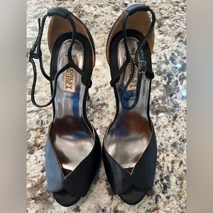 Black Rhinestone Badgley Mischka Heels